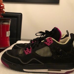 AIR JORDAN 4 FUCHSIA SNEAKERS MENS SIZE 7.5Y